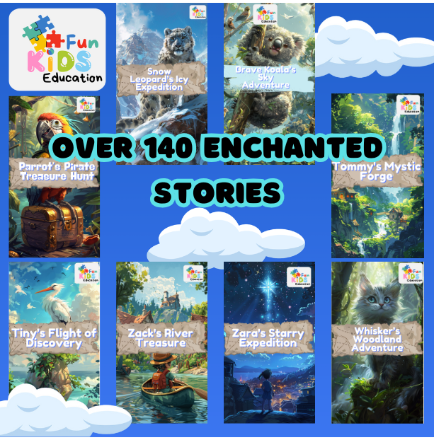 Over 140 enchanted stories at fun kids education