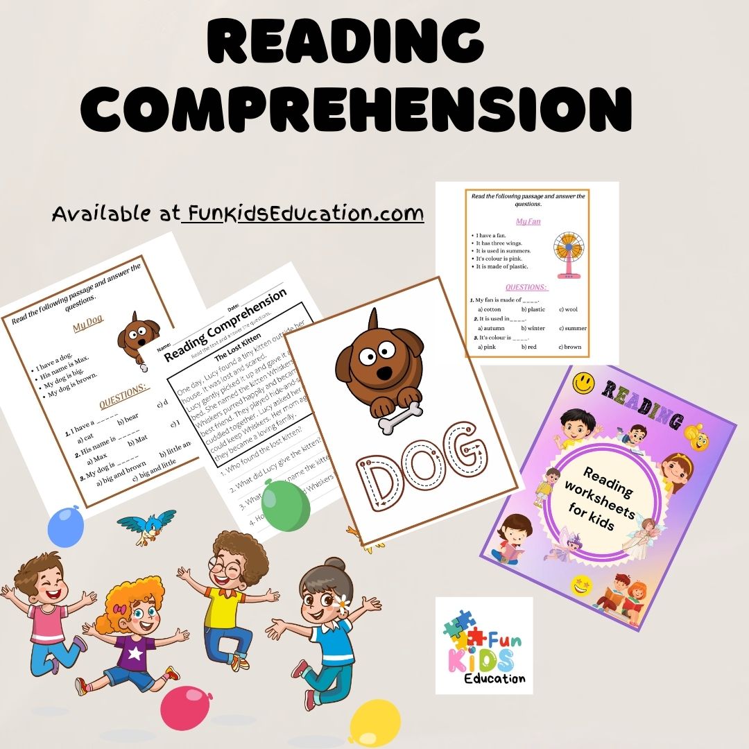 Reading and comprehension tests for preschool and kindergarten kids