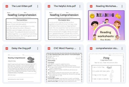 reading and comprehension