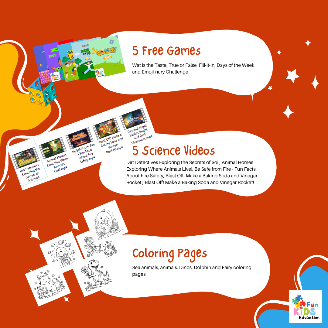 Freebies at Fun Kid's Education